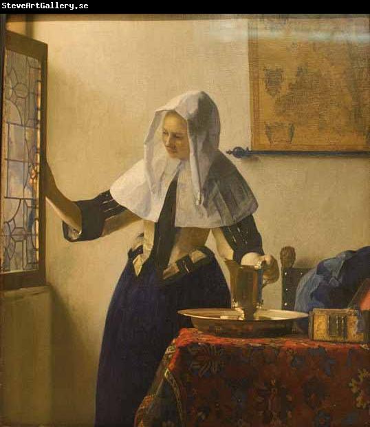 Johannes Vermeer Young Woman with a Water Pitcher